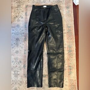 Wilfred Melinda Black Leather Trousers